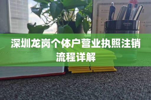 深圳龙岗个体户营业执照注销流程详解