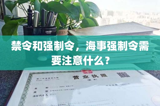 禁令和强制令，海事强制令需要注意什么？