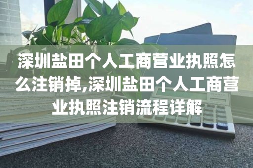 深圳盐田个人工商营业执照怎么注销掉,深圳盐田个人工商营业执照注销流程详解