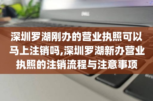 深圳罗湖刚办的营业执照可以马上注销吗,深圳罗湖新办营业执照的注销流程与注意事项