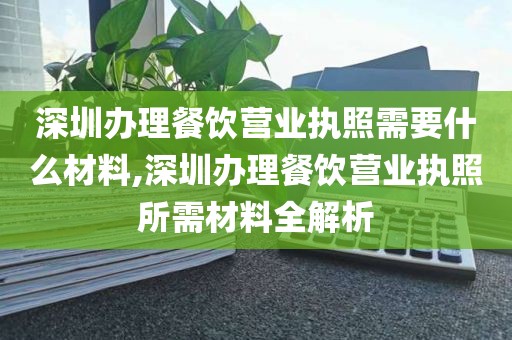 深圳办理餐饮营业执照需要什么材料,深圳办理餐饮营业执照所需材料全解析