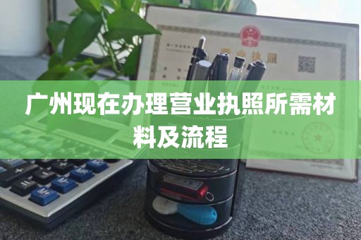 广州现在办理营业执照所需材料及流程
