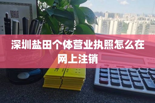 深圳盐田个体营业执照怎么在网上注销