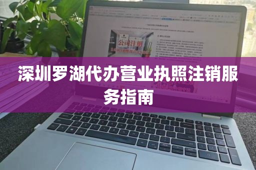 深圳罗湖代办营业执照注销服务指南