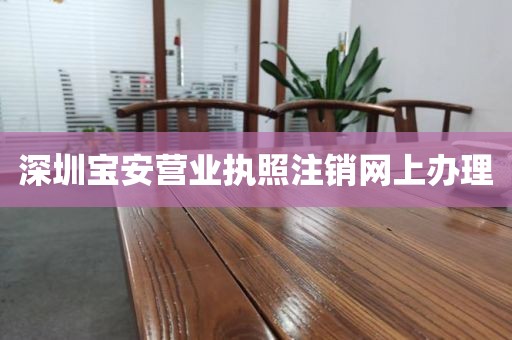 深圳宝安营业执照注销网上办理