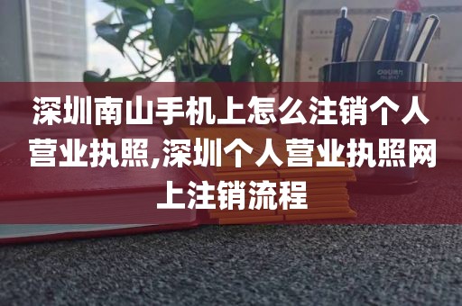 深圳南山手机上怎么注销个人营业执照,深圳个人营业执照网上注销流程