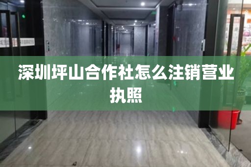 深圳坪山合作社怎么注销营业执照