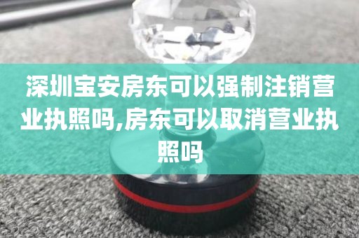 深圳宝安房东可以强制注销营业执照吗,房东可以取消营业执照吗