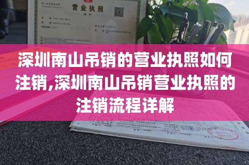 深圳南山吊销的营业执照如何注销,深圳南山吊销营业执照的注销流程详解