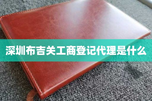 深圳布吉关工商登记代理是什么