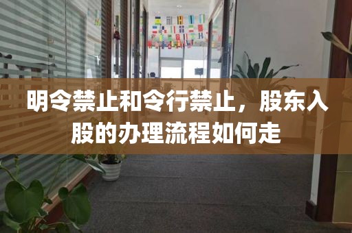 明令禁止和令行禁止，股东入股的办理流程如何走