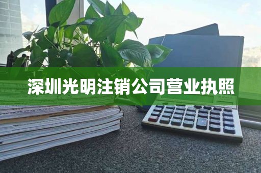 深圳光明注销公司营业执照