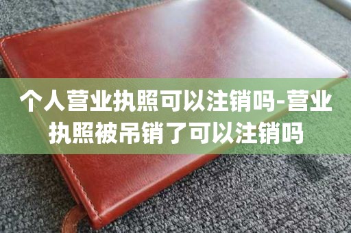 个人营业执照可以注销吗-营业执照被吊销了可以注销吗