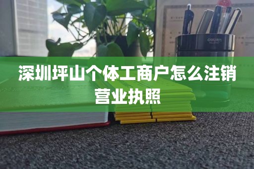 深圳坪山个体工商户怎么注销营业执照