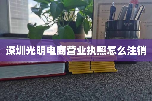 深圳光明电商营业执照怎么注销