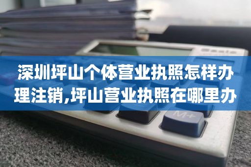 深圳坪山个体营业执照怎样办理注销,坪山营业执照在哪里办