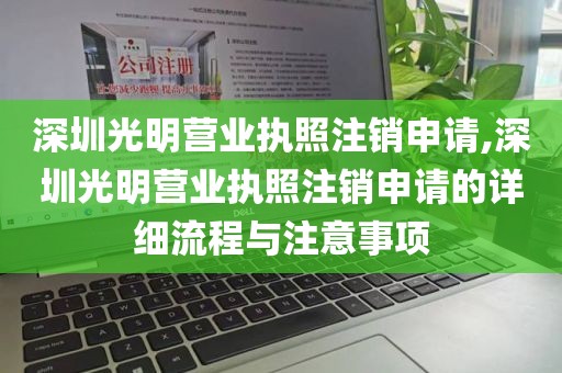 深圳光明营业执照注销申请,深圳光明营业执照注销申请的详细流程与注意事项