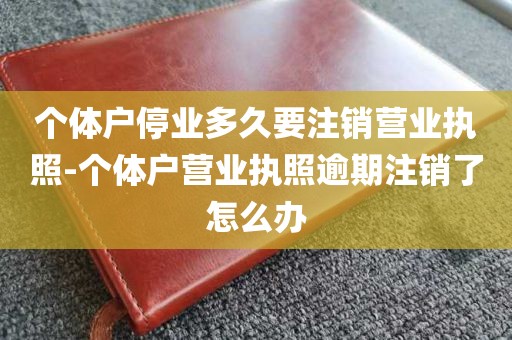 个体户停业多久要注销营业执照-个体户营业执照逾期注销了怎么办