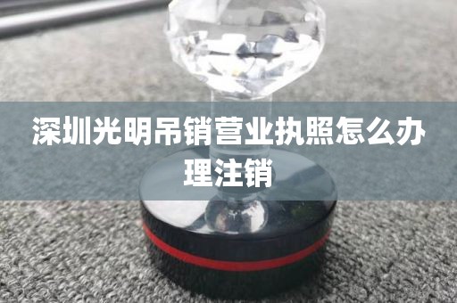 深圳光明吊销营业执照怎么办理注销