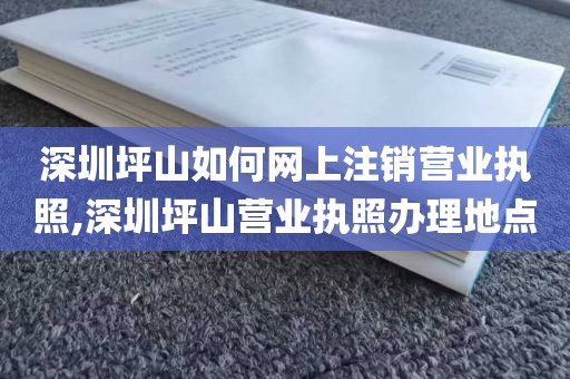 深圳坪山如何网上注销营业执照,深圳坪山营业执照办理地点