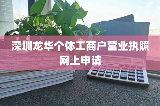 深圳龙华个体工商户营业执照网上申请