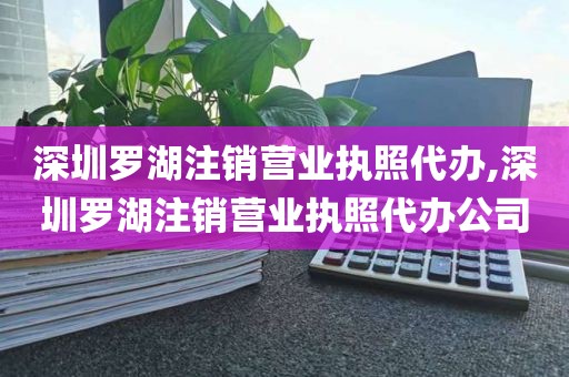 深圳罗湖注销营业执照代办,深圳罗湖注销营业执照代办公司