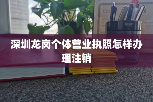 深圳龙岗个体营业执照怎样办理注销