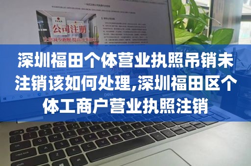 深圳福田个体营业执照吊销未注销该如何处理,深圳福田区个体工商户营业执照注销