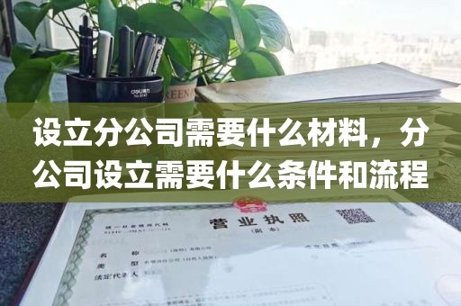设立分公司需要什么材料，分公司设立需要什么条件和流程
