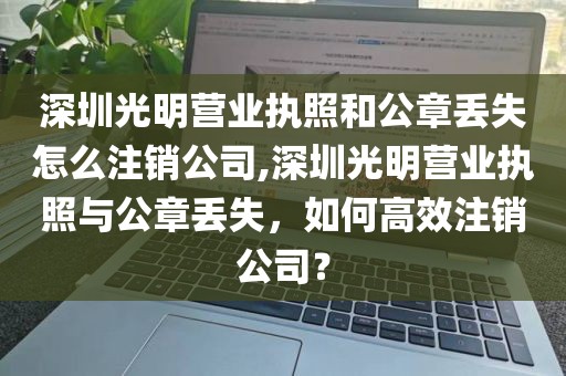 深圳光明营业执照和公章丢失怎么注销公司,深圳光明营业执照与公章丢失，如何高效注销公司？
