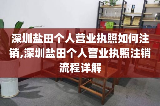 深圳盐田个人营业执照如何注销,深圳盐田个人营业执照注销流程详解