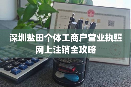 深圳盐田个体工商户营业执照网上注销全攻略