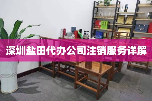 深圳盐田代办公司注销服务详解
