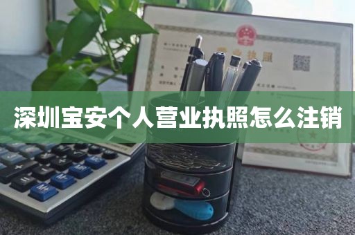 深圳宝安个人营业执照怎么注销