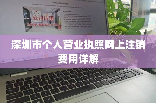 深圳市个人营业执照网上注销费用详解