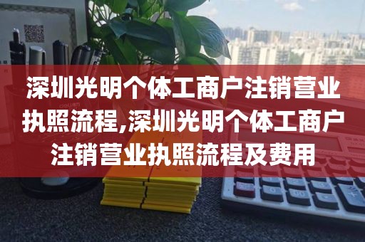 深圳光明个体工商户注销营业执照流程,深圳光明个体工商户注销营业执照流程及费用