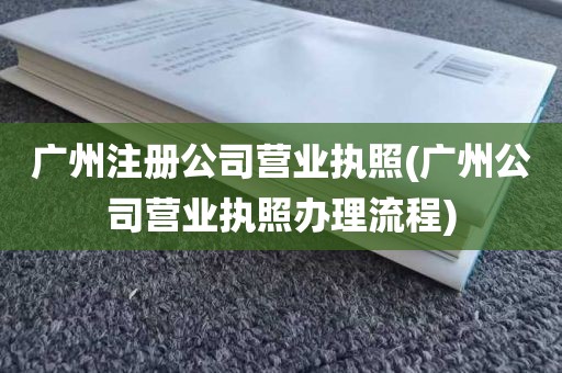 广州注册公司营业执照(广州公司营业执照办理流程)