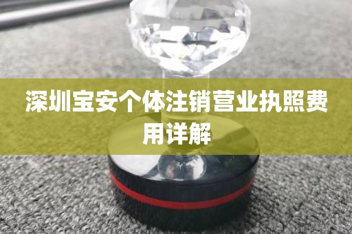 深圳宝安个体注销营业执照费用详解