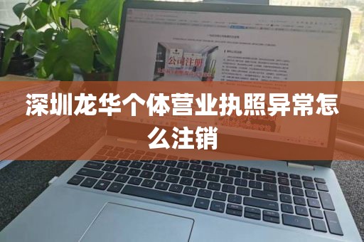 深圳龙华个体营业执照异常怎么注销