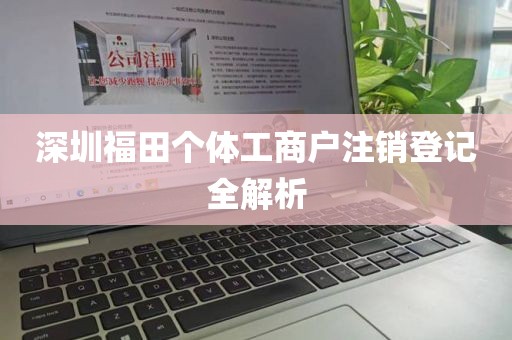 深圳福田个体工商户注销登记全解析