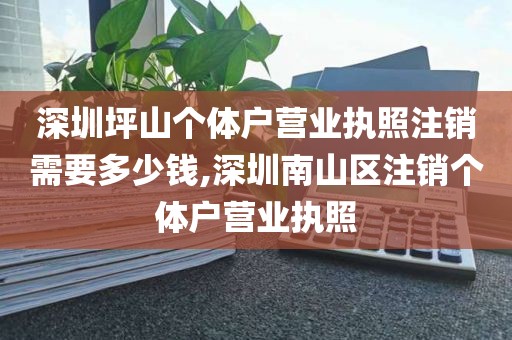深圳坪山个体户营业执照注销需要多少钱,深圳南山区注销个体户营业执照
