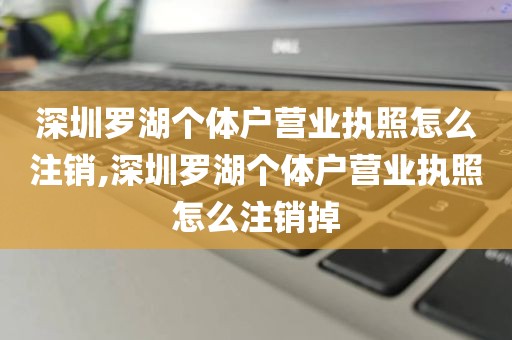 深圳罗湖个体户营业执照怎么注销,深圳罗湖个体户营业执照怎么注销掉