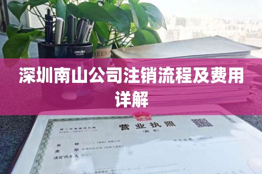 深圳南山公司注销流程及费用详解
