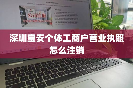 深圳宝安个体工商户营业执照怎么注销