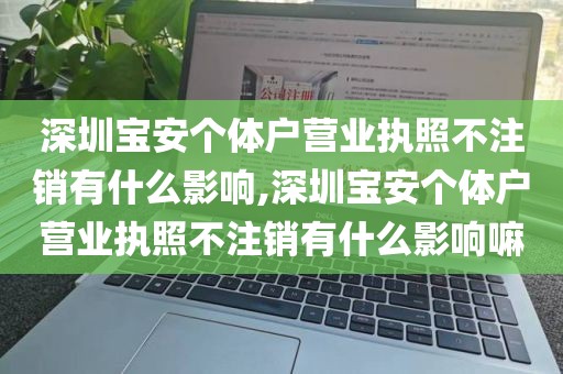 深圳宝安个体户营业执照不注销有什么影响,深圳宝安个体户营业执照不注销有什么影响嘛