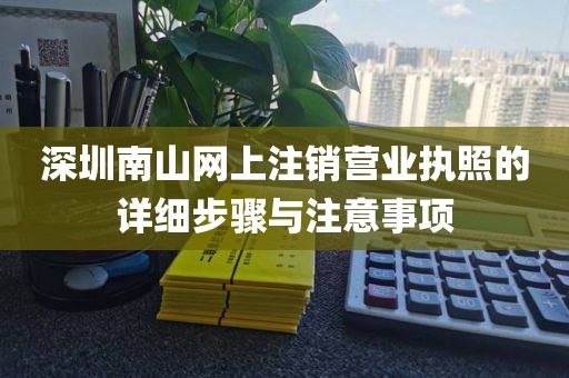 深圳南山网上注销营业执照的详细步骤与注意事项
