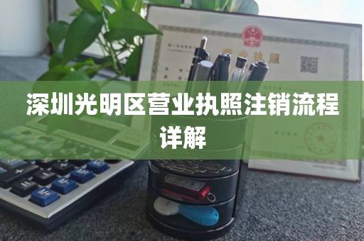 深圳光明区营业执照注销流程详解