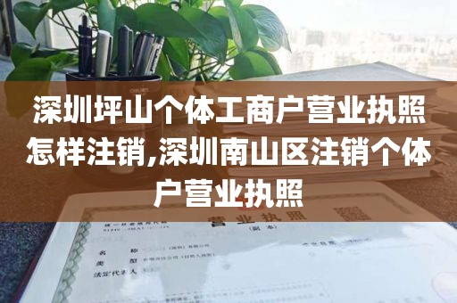 深圳坪山个体工商户营业执照怎样注销,深圳南山区注销个体户营业执照