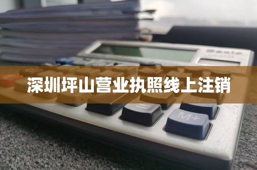 深圳坪山营业执照线上注销