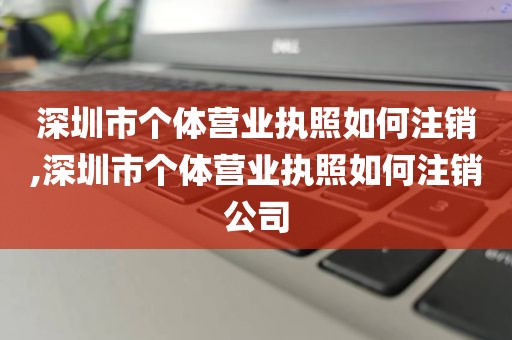 深圳市个体营业执照如何注销,深圳市个体营业执照如何注销公司